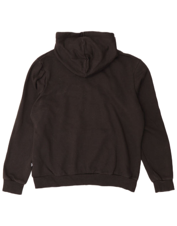 PUMA Womens Graphic Hoodie Jumper UK 16 Large Black Cotton