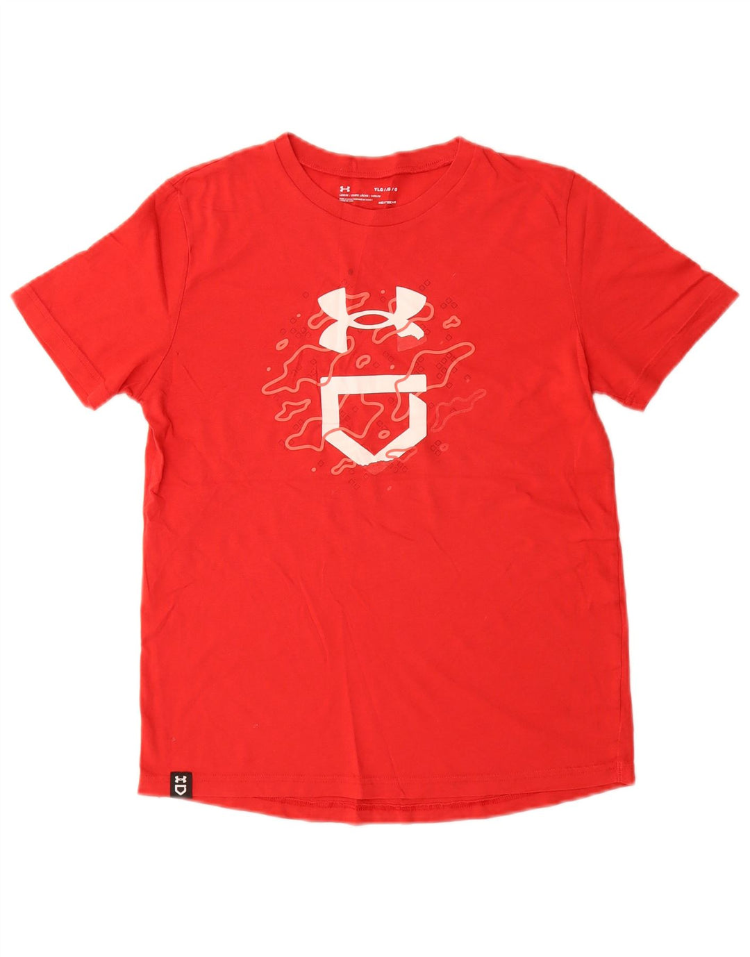 UNDER ARMOUR Boys Heat Gear Graphic T-Shirt Top 11-12 Years Large  Red
