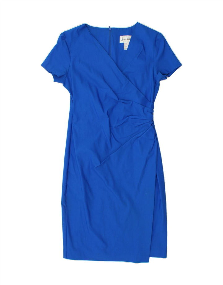 JOSEPH RIBKOFF Womens Sheath Dress UK 10 Small Blue Rayon Vintage Joseph Ribkoff and Second-Hand Joseph Ribkoff from Messina Hembry 