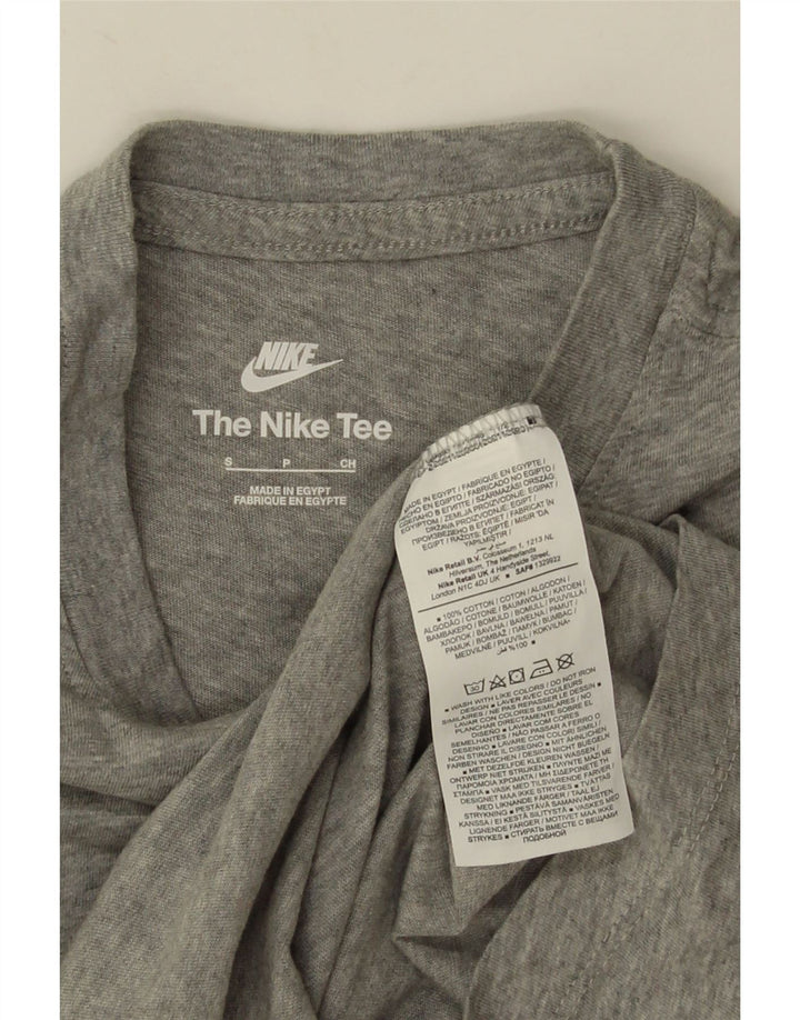 Nike Mens T-Shirt Top Small Grey Flecked Cotton