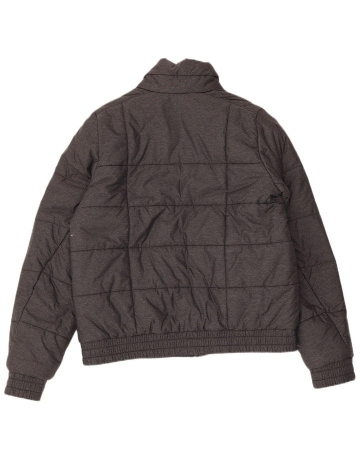 Adidas Womens Padded Jacket UK 16/18 Large Grey Nylon