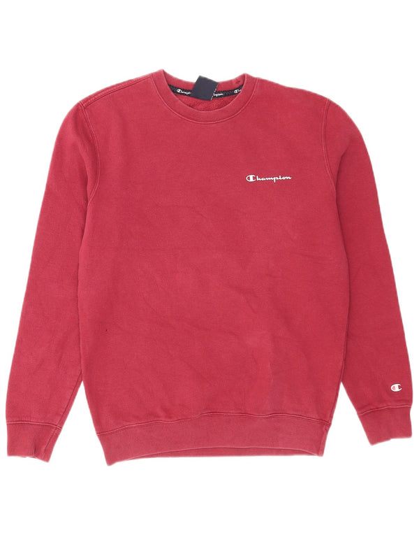 Champion Mens Sweatshirt Jumper Small Burgundy