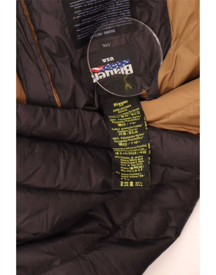 Blauer Mens Padded Jacket UK 44 2XL Black Polyamide
