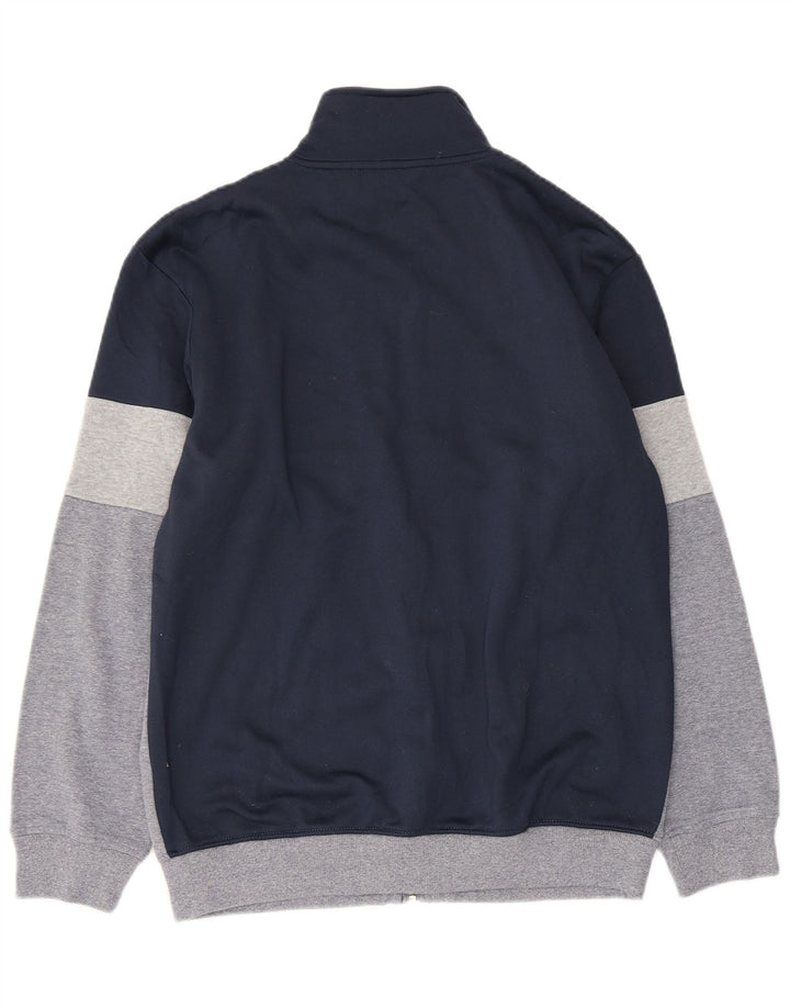 Superga Mens Tracksuit Top Jacket Large Grey Colourblock Cotton