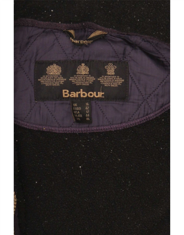 Barbour Womens Quilted Jacket UK 16 Large Navy Blue