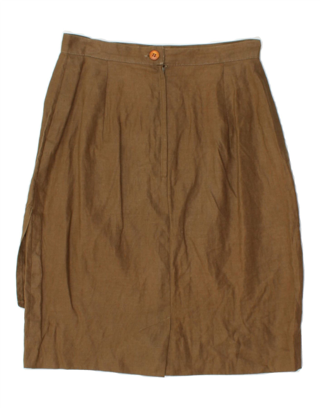 VINTAGE Womens Pencil Skirt W24 XS Khaki Vintage Vintage and Second-Hand Vintage from Messina Hembry 