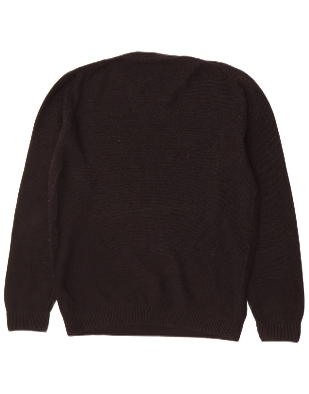Massimo Dutti Mens Crew Neck Jumper Sweater Small Black Cotton