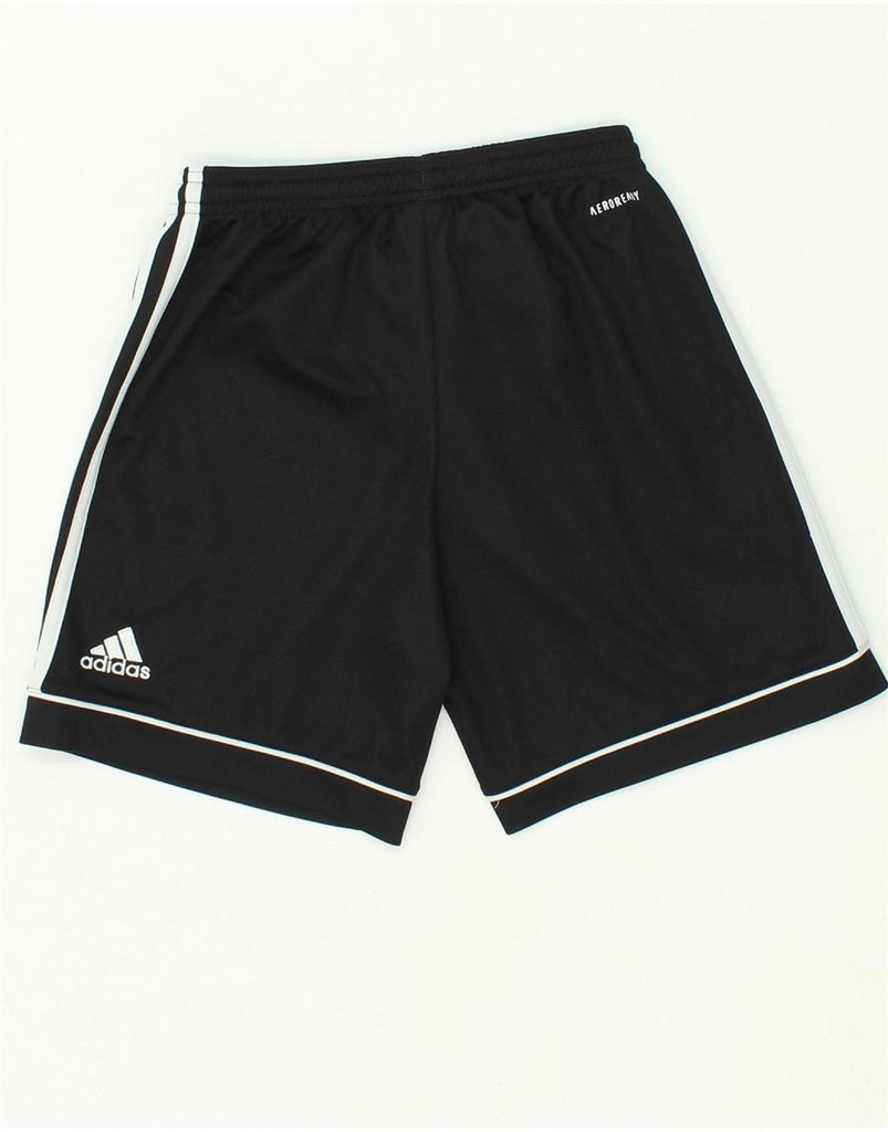 ADIDAS Boys Aeroready Sport Shorts 11-12 Years Black Polyester Vintage Adidas and Second-Hand Adidas from Messina Hembry 