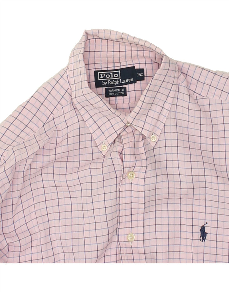 POLO RALPH LAUREN Mens Yarmouth Relaxed Fit Shirt Size 15 1/2 Medium Pink | Vintage Polo Ralph Lauren | Thrift | Second-Hand Polo Ralph Lauren | Used Clothing | Messina Hembry 