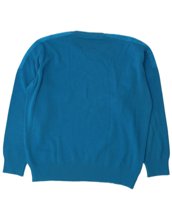 Navigare Mens Crew Neck Jumper Sweater IT 50/52 XL Blue Wool