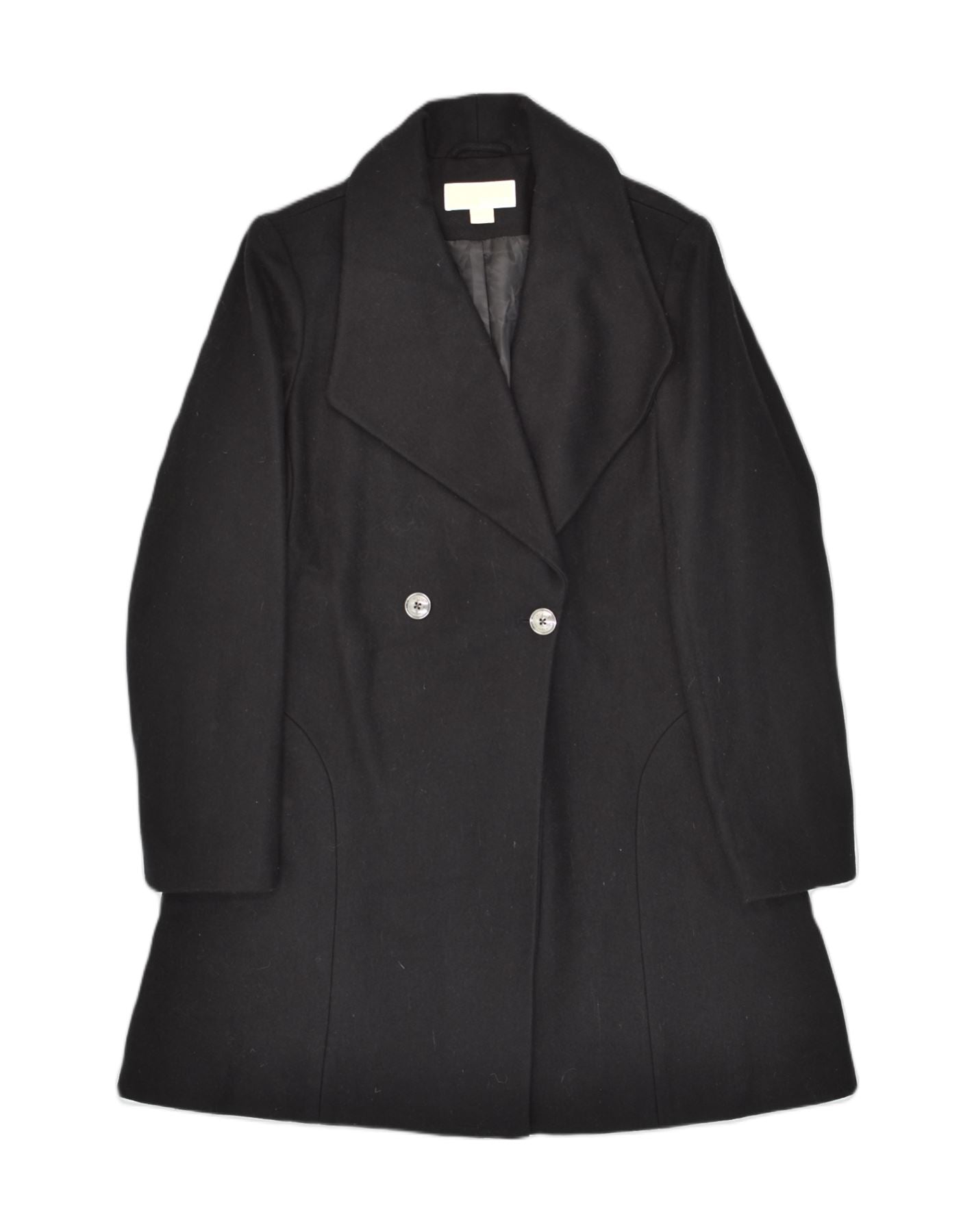 Michael kors black on sale wool coat