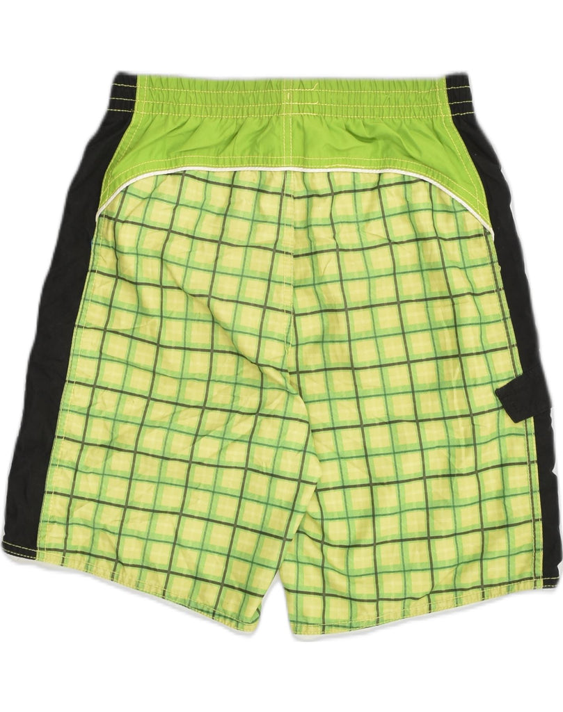 ARENA Boys Sport Shorts 11-12 Years Green Geometric | Vintage Arena | Thrift | Second-Hand Arena | Used Clothing | Messina Hembry 