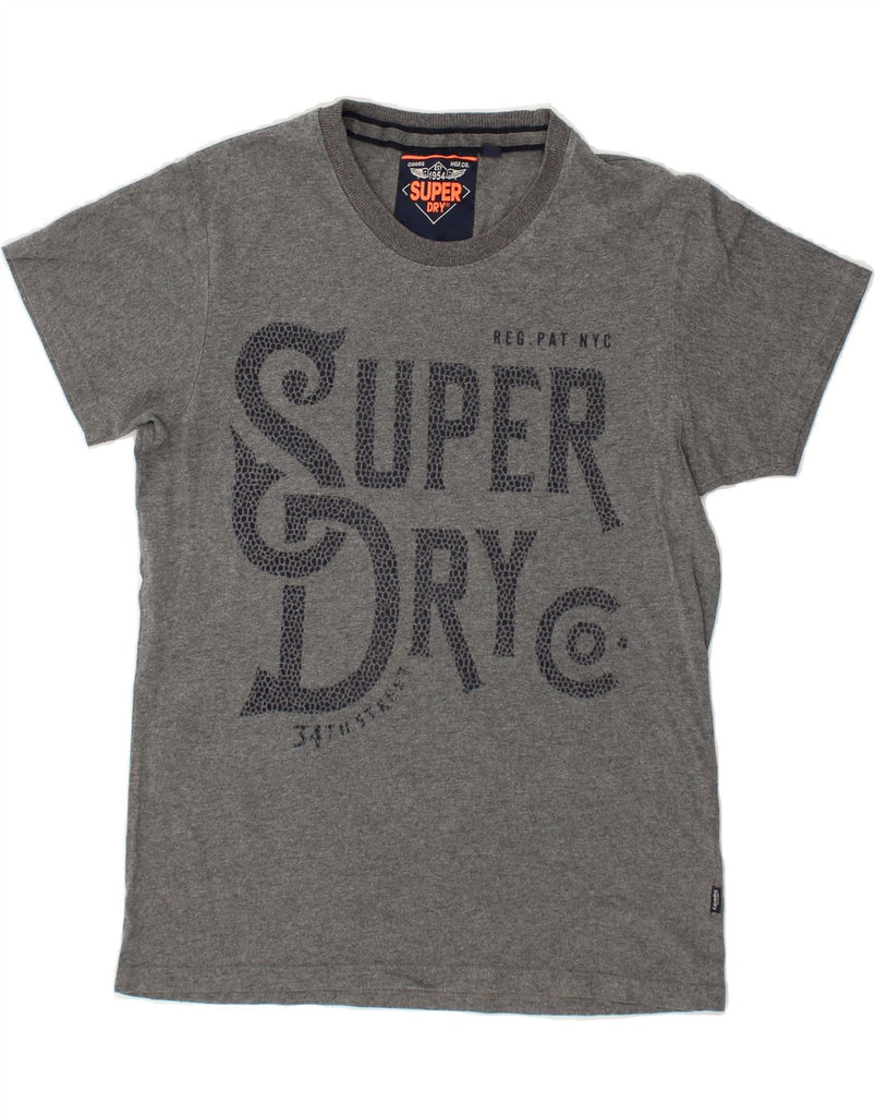 SUPERDRY Mens Graphic T-Shirt Top Small Grey Cotton | Vintage Superdry | Thrift | Second-Hand Superdry | Used Clothing | Messina Hembry 