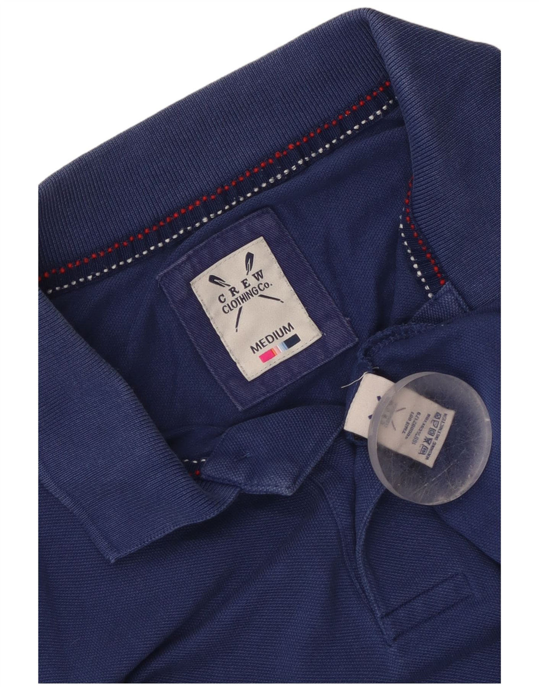 Crew Clothing Mens Polo Shirt Medium Blue Cotton
