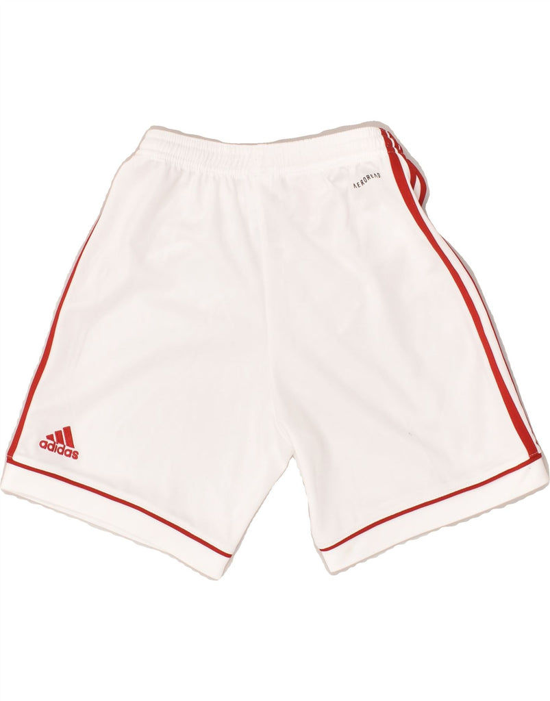 ADIDAS Boys Sport Shorts 11-12 Years White Polyester | Vintage Adidas | Thrift | Second-Hand Adidas | Used Clothing | Messina Hembry 