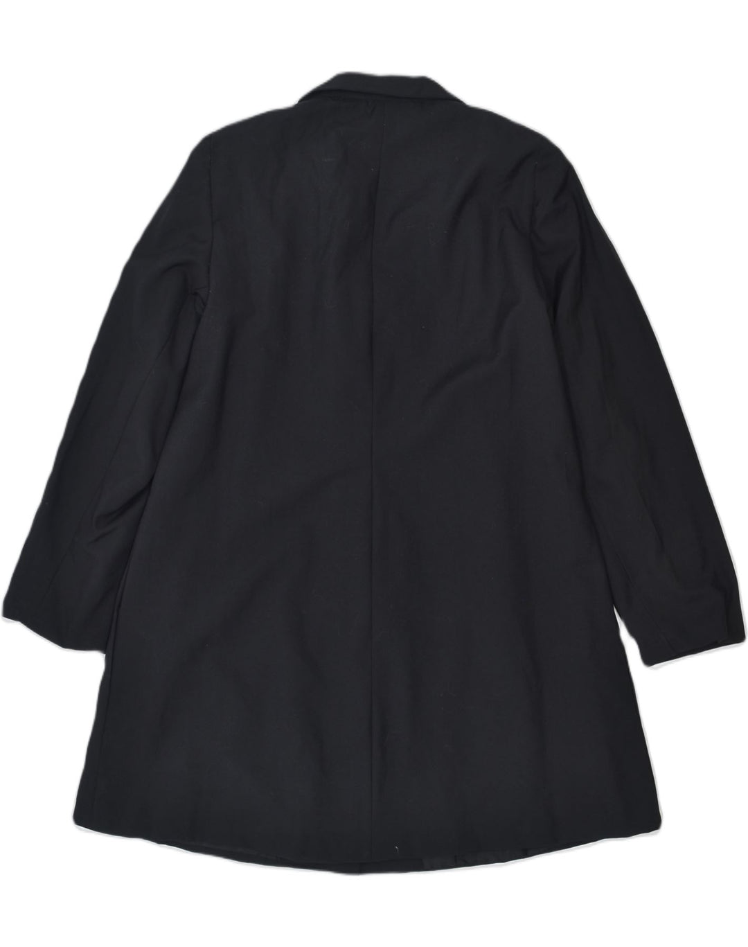 VINTAGE Womens 3 Button Blazer Overcoat UK 14 Medium Black | Vintage Vintage | Thrift | Second-Hand Vintage | Used Clothing | Messina Hembry 