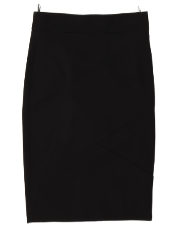 Pinko Womens Pencil Skirt UK 8 Small W27 Black Viscose