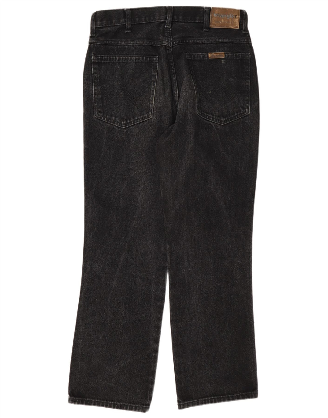 Wrangler Womens Regular Fit Straight Jeans W32 L30 Grey Cotton