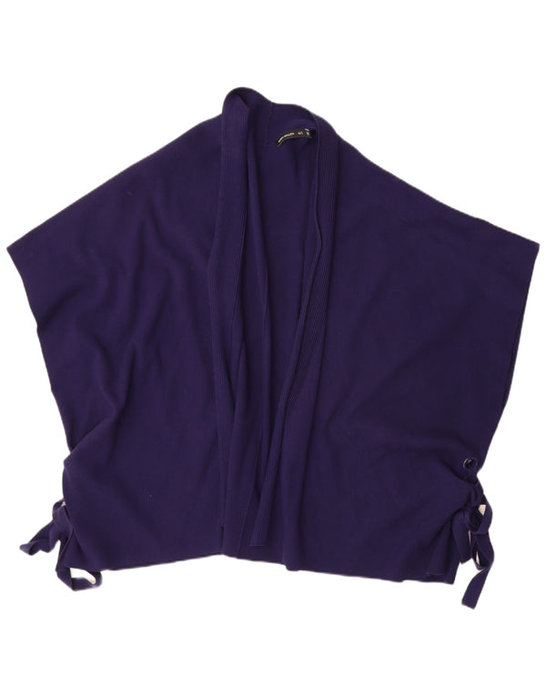 Karen Millen Womens Cape Cardigan Sweater UK 14 Medium Navy Blue Viscose