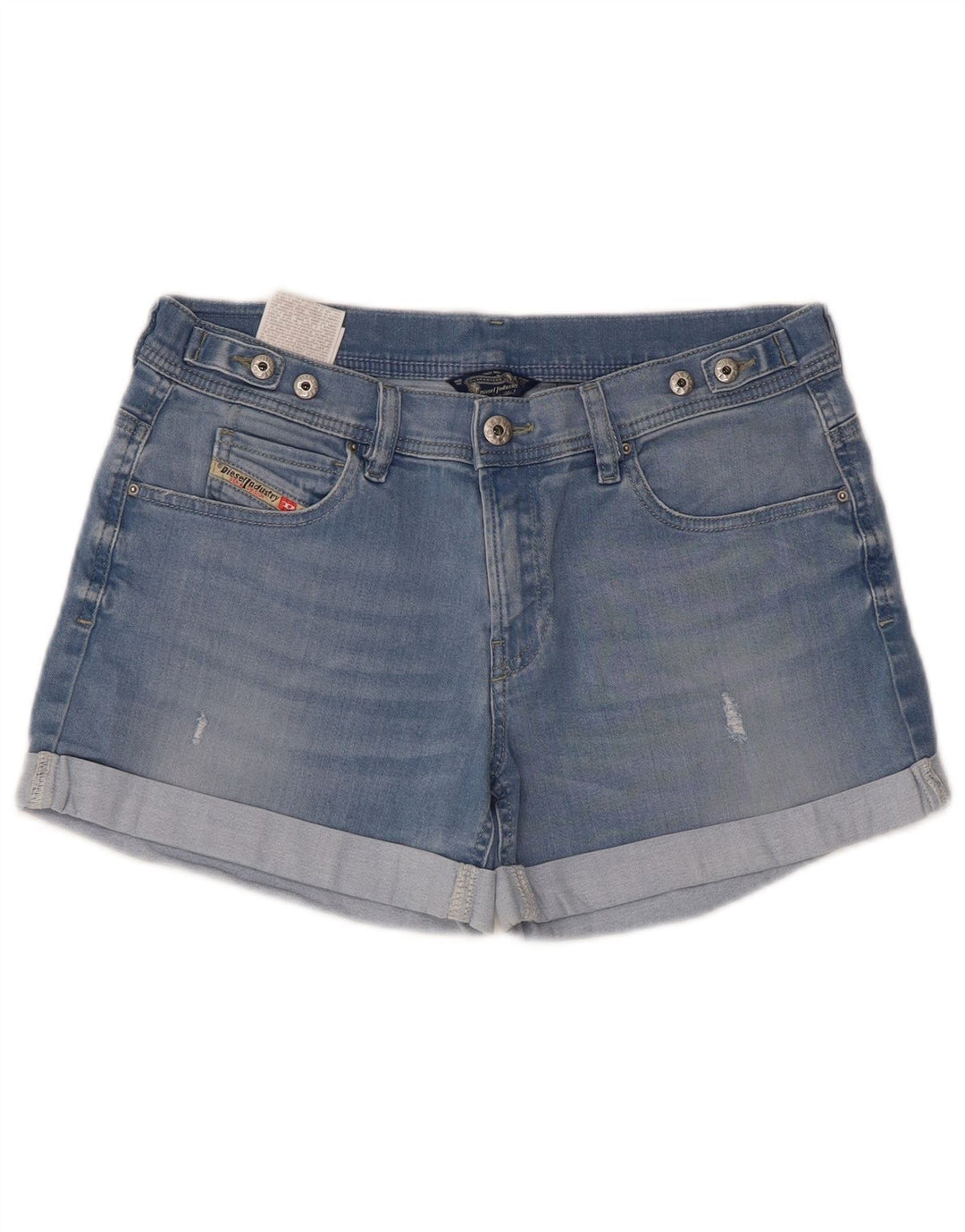 Diesel Womens Denim Shorts W28 Medium Blue Cotton