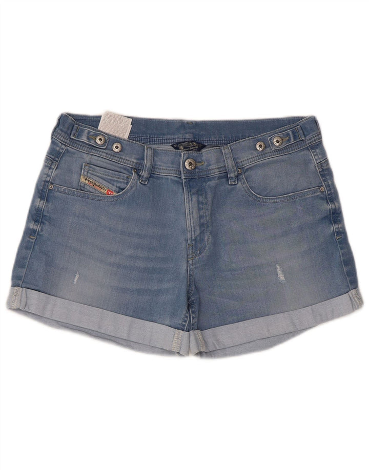 Diesel Womens Denim Shorts W28 Medium Blue Cotton
