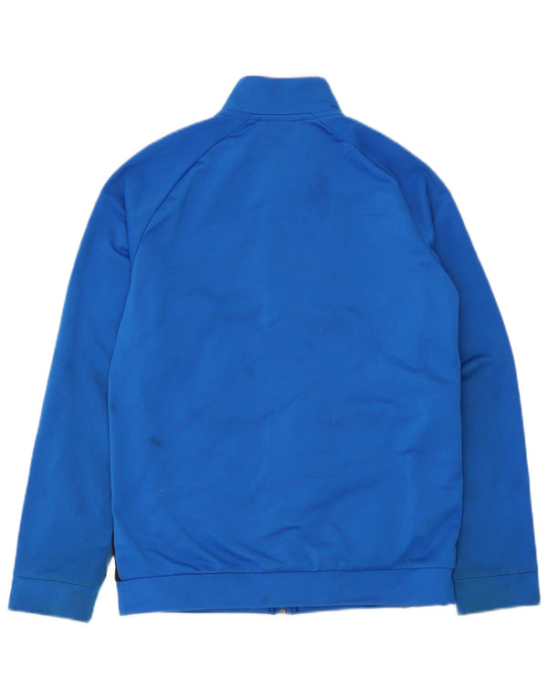 Puma Boys Graphic Tracksuit Top Jacket 13-14 Years Blue Colourblock