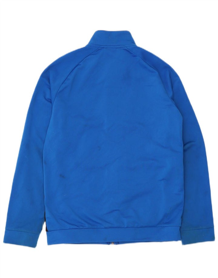 Puma Boys Graphic Tracksuit Top Jacket 13-14 Years Blue Colourblock
