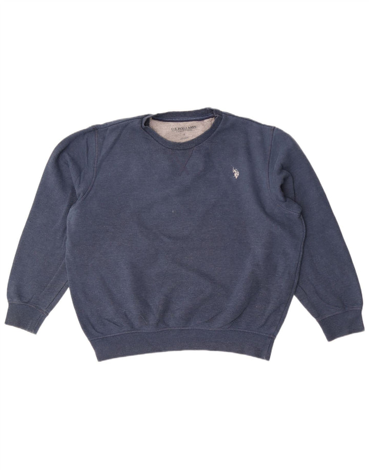 U.S. Polo Assn. Mens Sweatshirt Jumper Large Blue Cotton