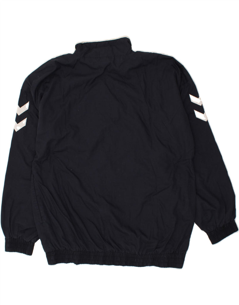 HUMMEL Mens Tracksuit Top Jacket XL Black Colourblock Polyester | Vintage Hummel | Thrift | Second-Hand Hummel | Used Clothing | Messina Hembry 