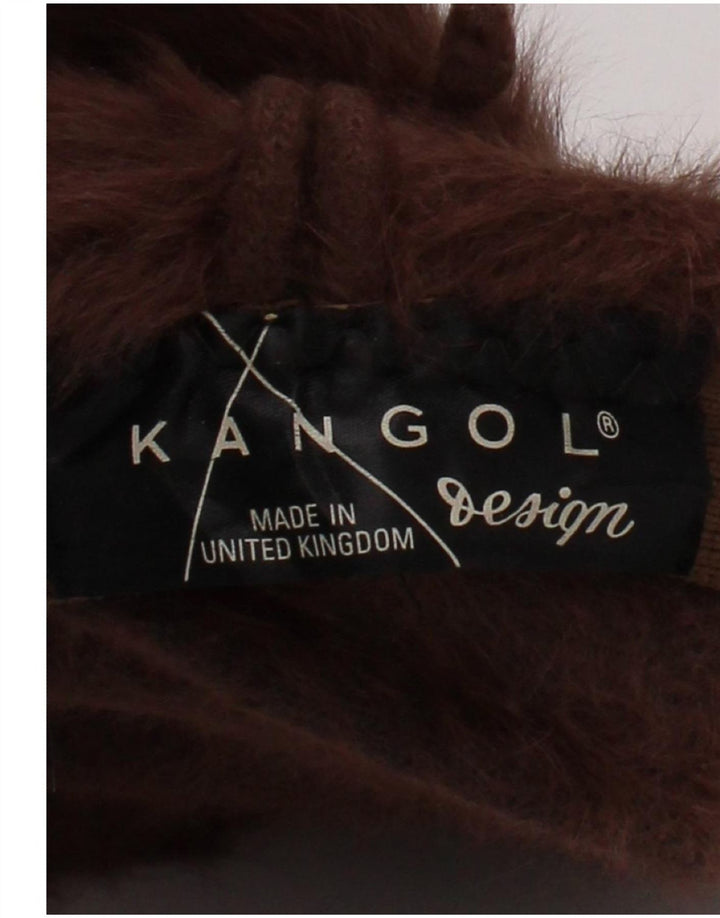 Kangol Womens Faux Fur Beanie Hat Medium Brown
