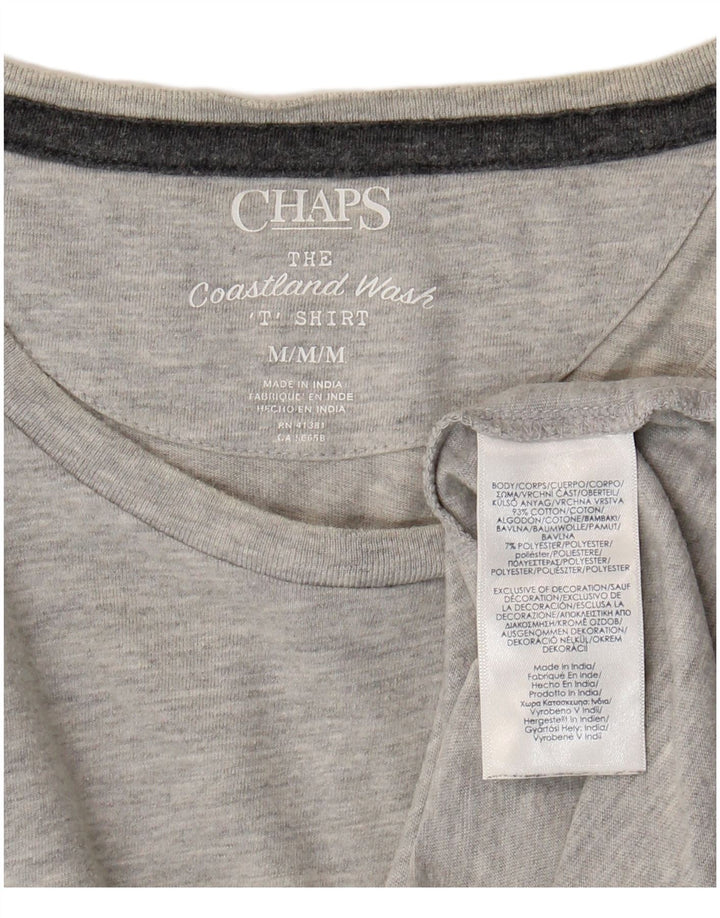 Chaps Womens T-Shirt Top Medium Grey Cotton