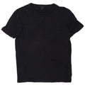 Cos Mens T-Shirt Top Small Navy Blue Linen