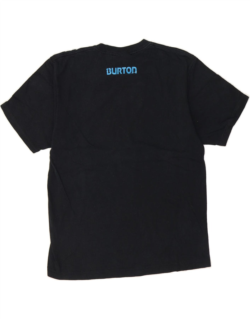 BURTON Mens Graphic T-Shirt Top Small Black Cotton Vintage Burton and Second-Hand Burton from Messina Hembry 