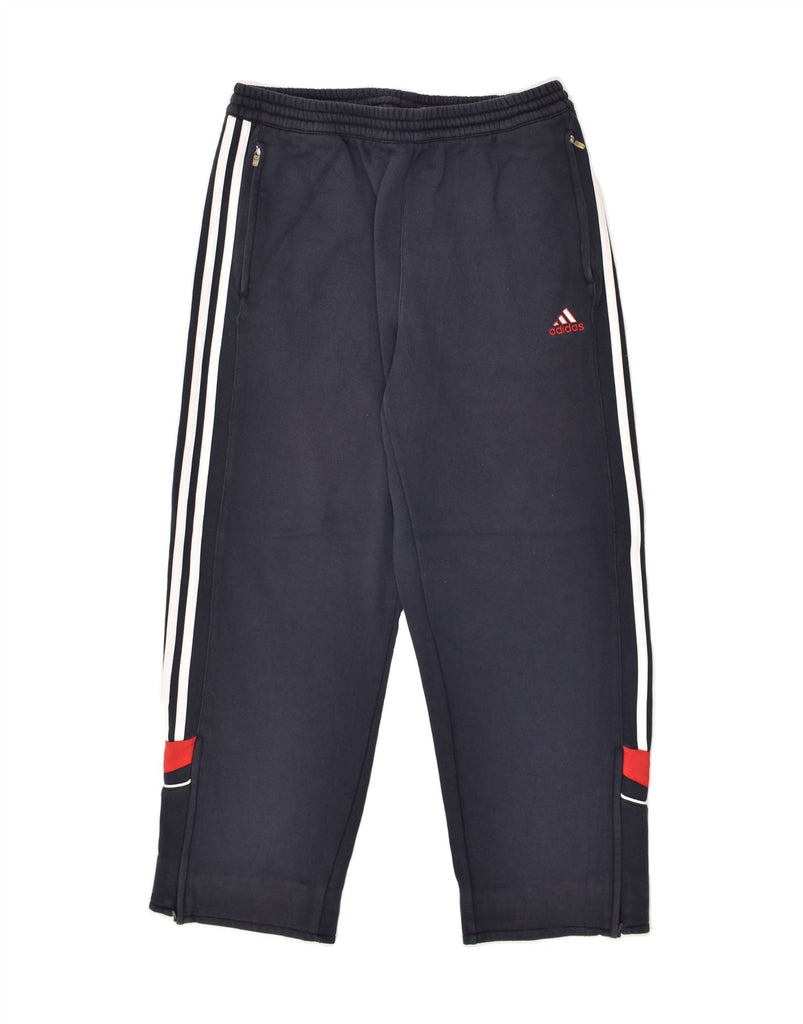 ADIDAS Mens Tracksuit Trousers UK 42/44 Large Navy Blue Cotton | Vintage Adidas | Thrift | Second-Hand Adidas | Used Clothing | Messina Hembry 