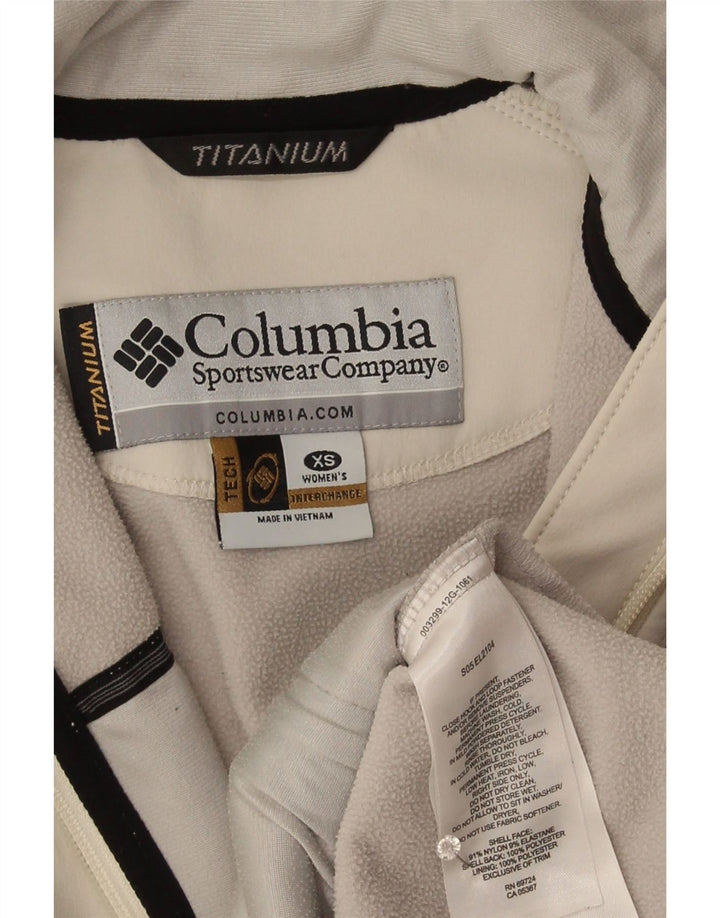 Columbia Womens Titanium Windbreaker Jacket UK 6 XS Grey Nylon