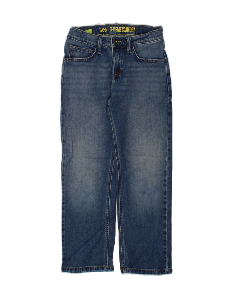 LEE Boys X-treme Comfort Straight Jeans 9-10 Years W24 L24 Blue Cotton Vintage Lee and Second-Hand Lee from Messina Hembry 