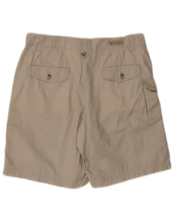 COLUMBIA Womens Cargo Shorts US 10 Large W30  Beige Cotton