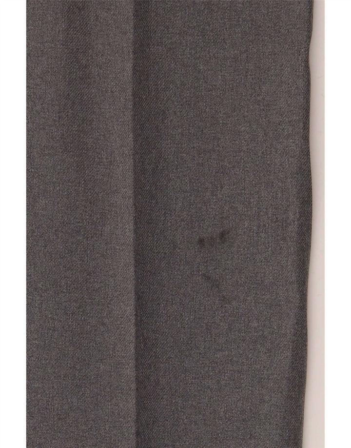 Farah Mens Straight Casual Trousers W36 L34 Grey
