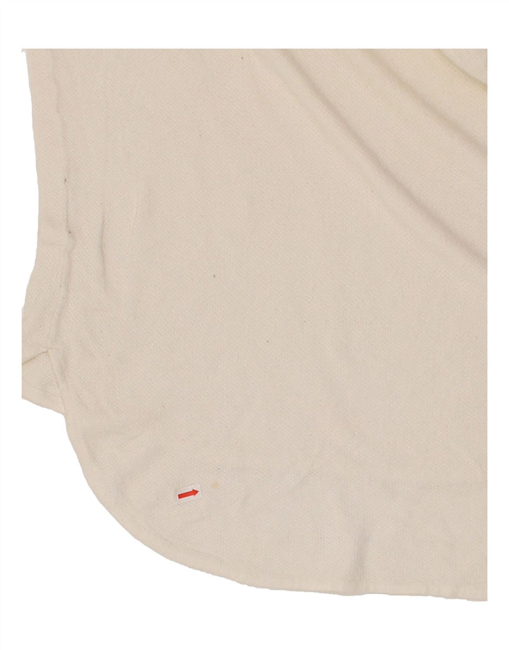 MICHAEL KORS Womens Long Sleeve Tunic Top UK 12 Medium Off White Vintage Michael Kors and Second-Hand Michael Kors from Messina Hembry 