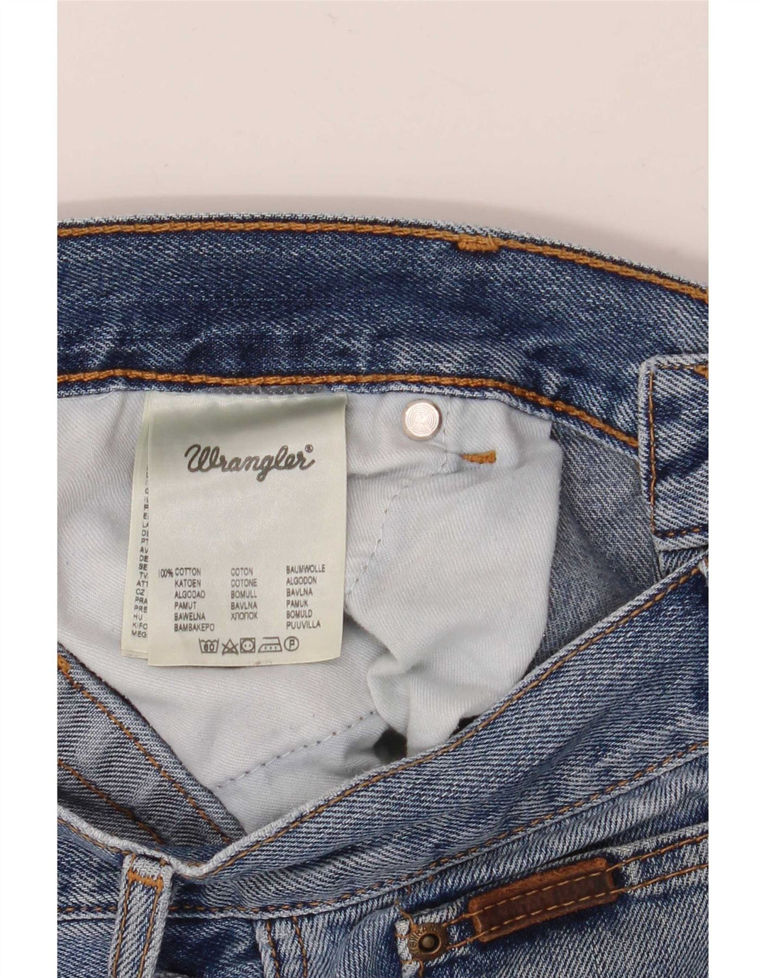Wrangler Mens Texas Straight Jeans W34 L30 Blue Cotton