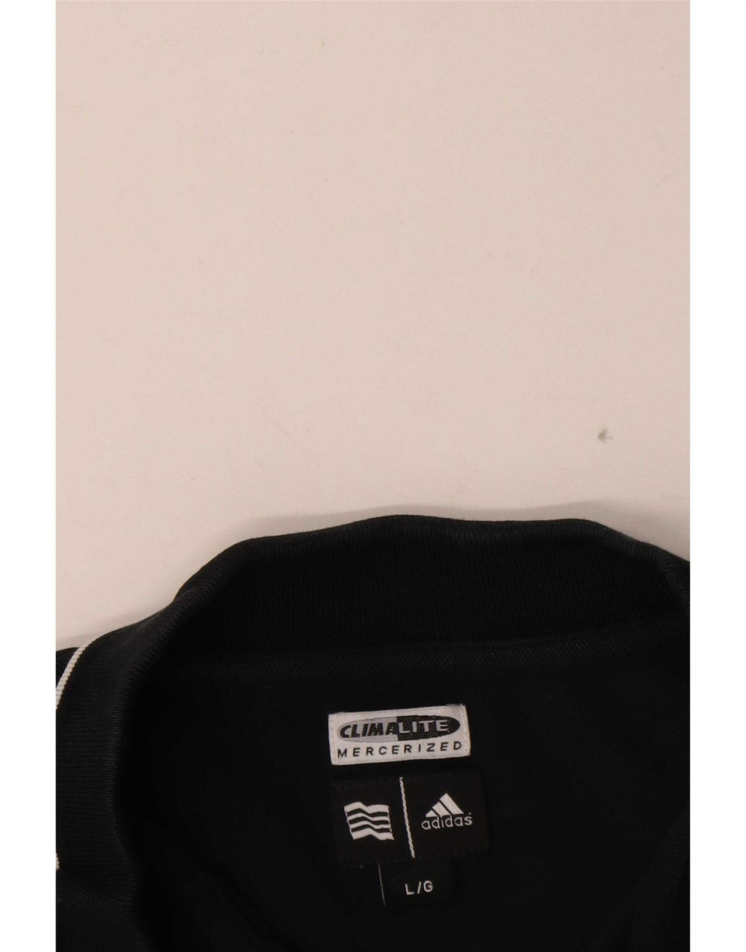 Adidas Mens Climalite Polo Shirt Large Black Cotton