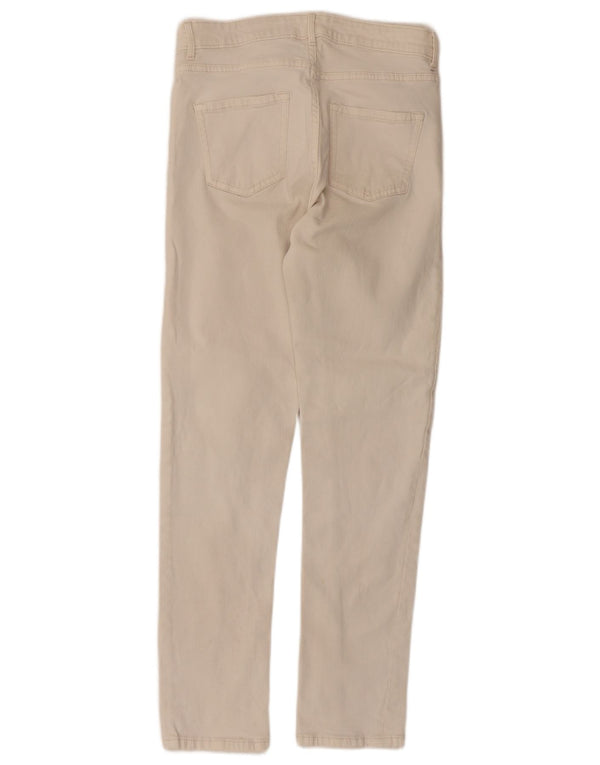 Marks & Spencer Womens The Lily Slim Jeans UK 10 Small W28 L27 Beige Cotton