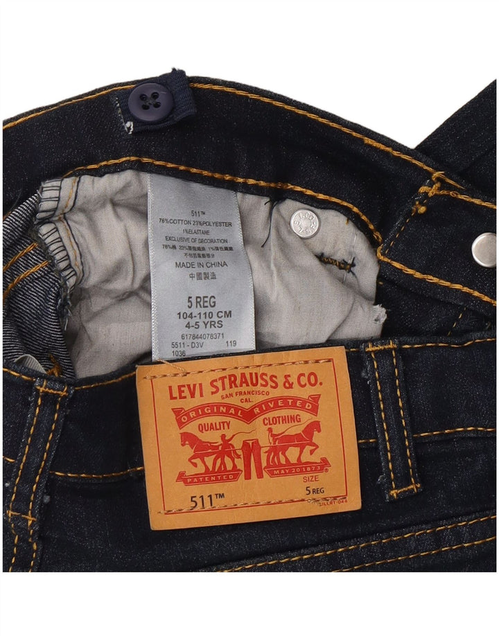 Levi's Boys 511 Slim Jeans 4-5 Years W22 L19 Navy Blue Cotton