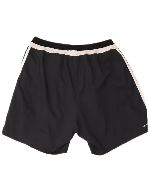 Adidas Mens Climalite Sport Shorts Large Grey Colourblock Polyester