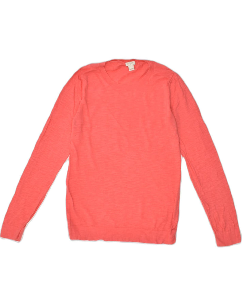 J. CREW Mens Crew Neck Jumper Sweater Small Pink Cotton | Vintage J. Crew | Thrift | Second-Hand J. Crew | Used Clothing | Messina Hembry 