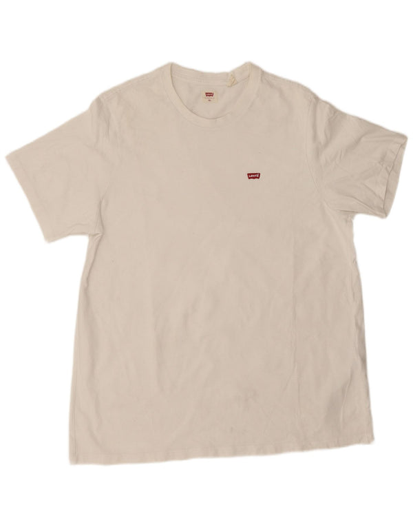 Levi's Womens T-Shirt Top UK 18 XL White Cotton
