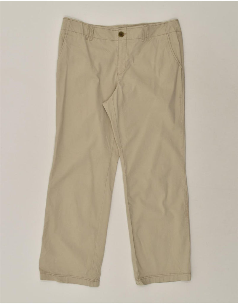 EDDIE BAUER Womens Straight Chino Trousers US 14 XL W36 L30  Beige Cotton | Vintage Eddie Bauer | Thrift | Second-Hand Eddie Bauer | Used Clothing | Messina Hembry 