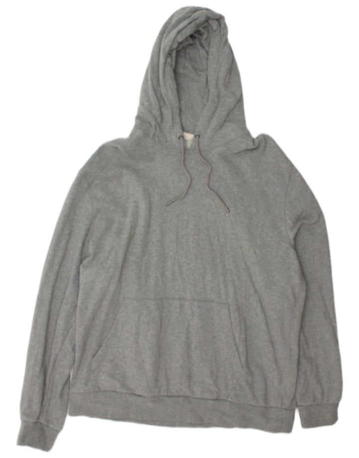 Marks & Spencer Mens Hoodie Jumper 2XL Grey Cotton