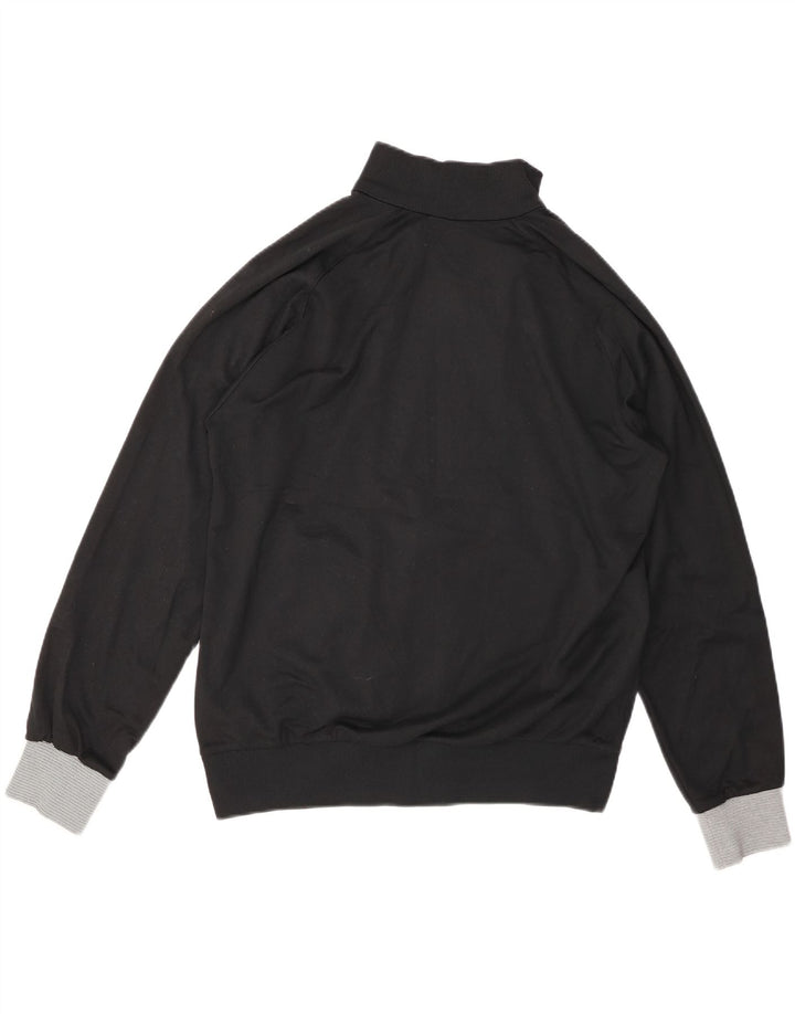 NIKE Mens Tracksuit Top Jacket UK 39/41 Medium Black Polyester