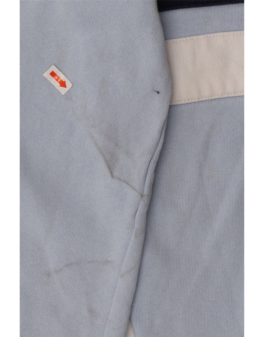 FILA Womens Oversized Sweatshirt Jumper UK 10 Small Blue Colourblock